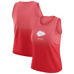 Kansas City Chiefs WEAR by Erin Andrews x Gracie Hunt Women's Ombre Tank Top Red