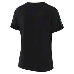 New York Jets WEAR by Erin Andrews x Gracie Hunt Women's Draft Me Lace-Up T-Shirt Black