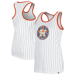 Houston Astros New Era Women's Gameday Pinstripe Tank Top - White - New Era on Sale