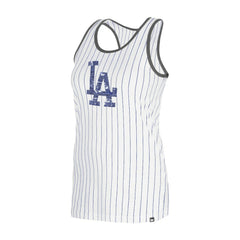 Los Angeles Dodgers New Era Women's Gameday Pinstripe Tank Top - White - New Era Lifestyle