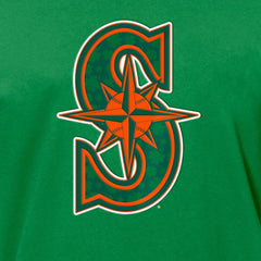 Seattle Mariners New Era St. Patrick's Day Shamrock Fill T-Shirt - Kelly Green - New Era Discount