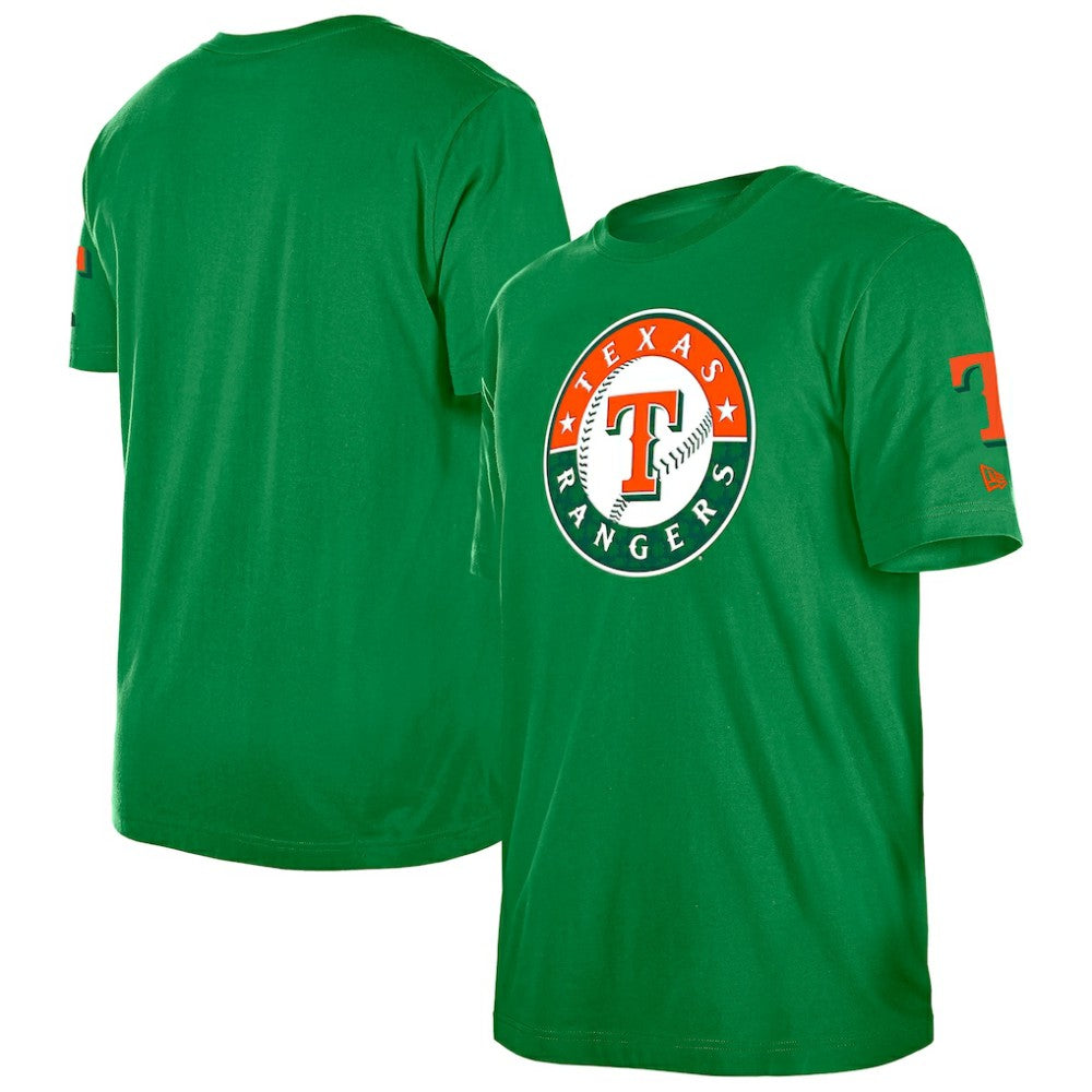 Texas Rangers New Era St. Patrick's Day Shamrock Fill T-Shirt - Kelly Green - New Era Sale
