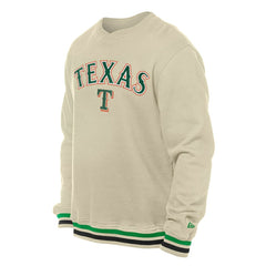 Texas Rangers New Era St. Patrick's Day Twill Pullover Sweatshirt - Cream - New Era Sale