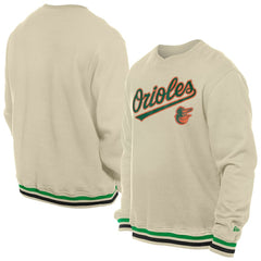 Baltimore Orioles New Era St. Patrick's Day Twill Pullover Sweatshirt - Cream - New Era Sale