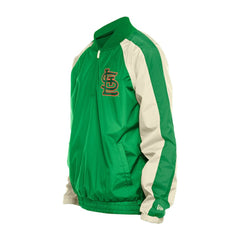 St. Louis Cardinals New Era St. Patrick's Day Ripstop Raglan Quarter-Zip Windbreaker - Kelly Green - New Era Sale