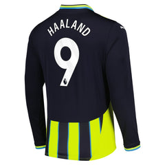 Erling Haaland Manchester City 2024/25 Away Replica Long Sleeve Player Jersey Navy - Puma outlet