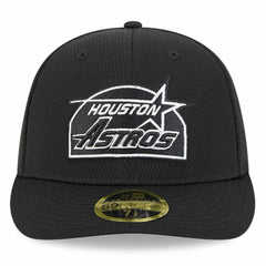 Houston Astros New Era 2025 MLB Clubhouse Low Profile 59FIFTY Fitted Hat - Black - New Era Lifestyle