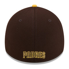 San Diego Padres New Era 2025 MLB Clubhouse 39THIRTY Flex Hat - Brown/Gold - New Era on Sale
