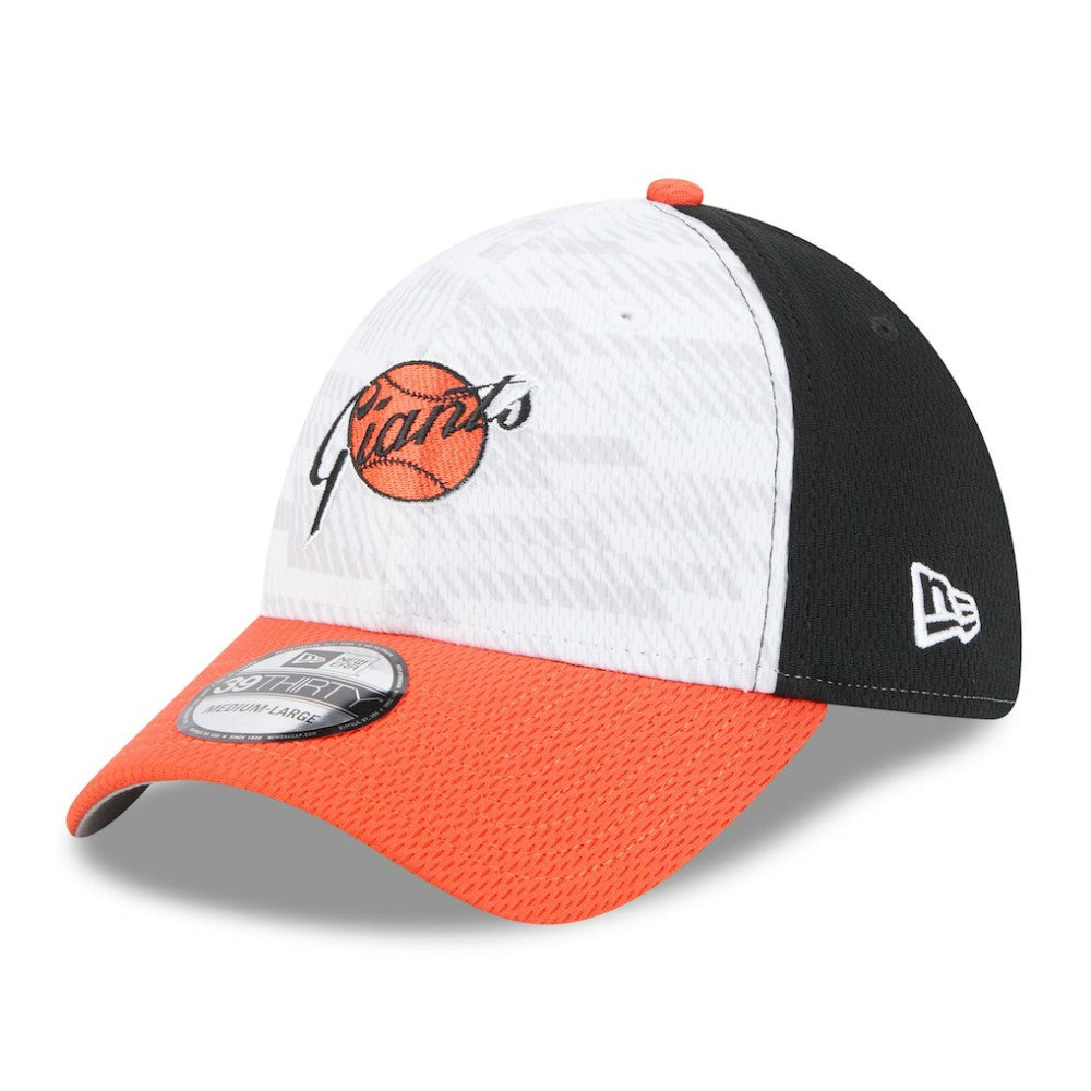 San Francisco Giants New Era 2025 MLB Clubhouse 39THIRTY Flex Hat - Black/Orange - New Era Discount