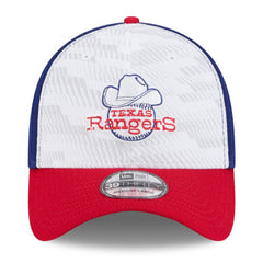 Texas Rangers New Era 2025 MLB Clubhouse 39THIRTY Flex Hat - Royal/Red - New Era Discount