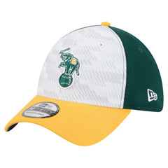 Athletics New Era 2025 MLB Clubhouse 39THIRTY Flex Hat - Dark Green/Gold - New Era Sale