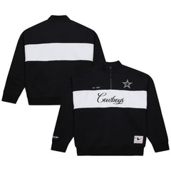 Mitchell & Ness Dallas Cowboys Women's Quarter-Zip Jacket Black
