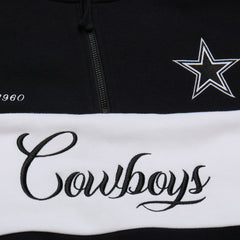 Mitchell & Ness Dallas Cowboys Women's Quarter-Zip Jacket Black
