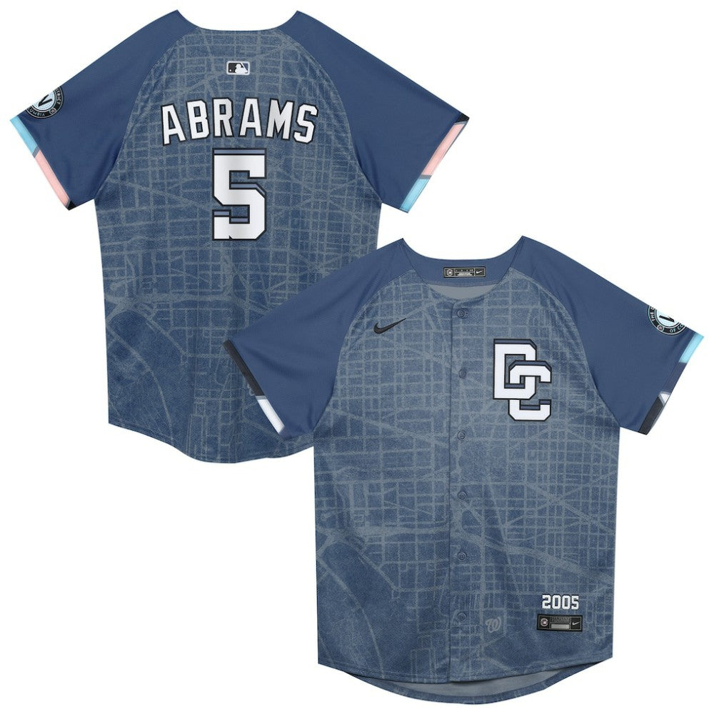 CJ Abrams Washington Nationals Nike Preschool City Connect 2025 Limited Player Jersey - Blue - Nike Sale