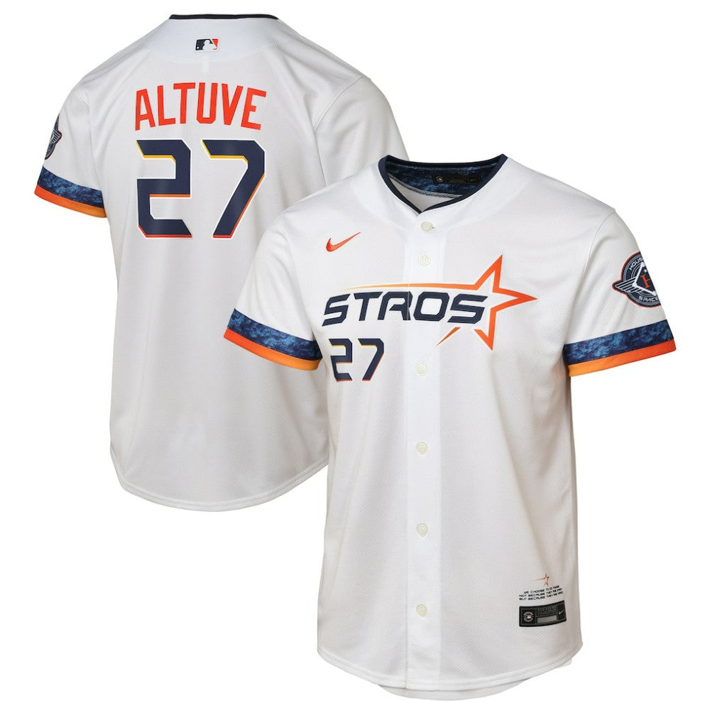 Jose Altuve Houston Astros Nike Youth 2025 City Connect Limited Player Jersey - White - Nike Lifestyle