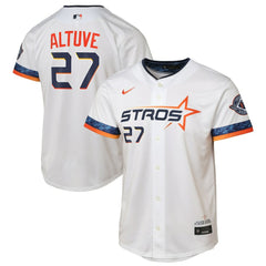 Jose Altuve Houston Astros Nike Youth 2025 City Connect Limited Player Jersey - White - Nike Lifestyle