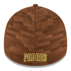 San Diego Padres New Era 2025 MLB Clubhouse 39THIRTY Flex Hat - Brown - New Era on Sale