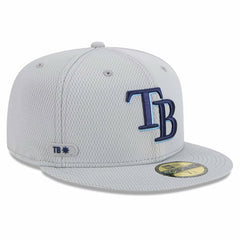 Tampa Bay Rays New Era 2025 MLB Clubhouse 59FIFTY Fitted Hat - Gray - New Era Sale