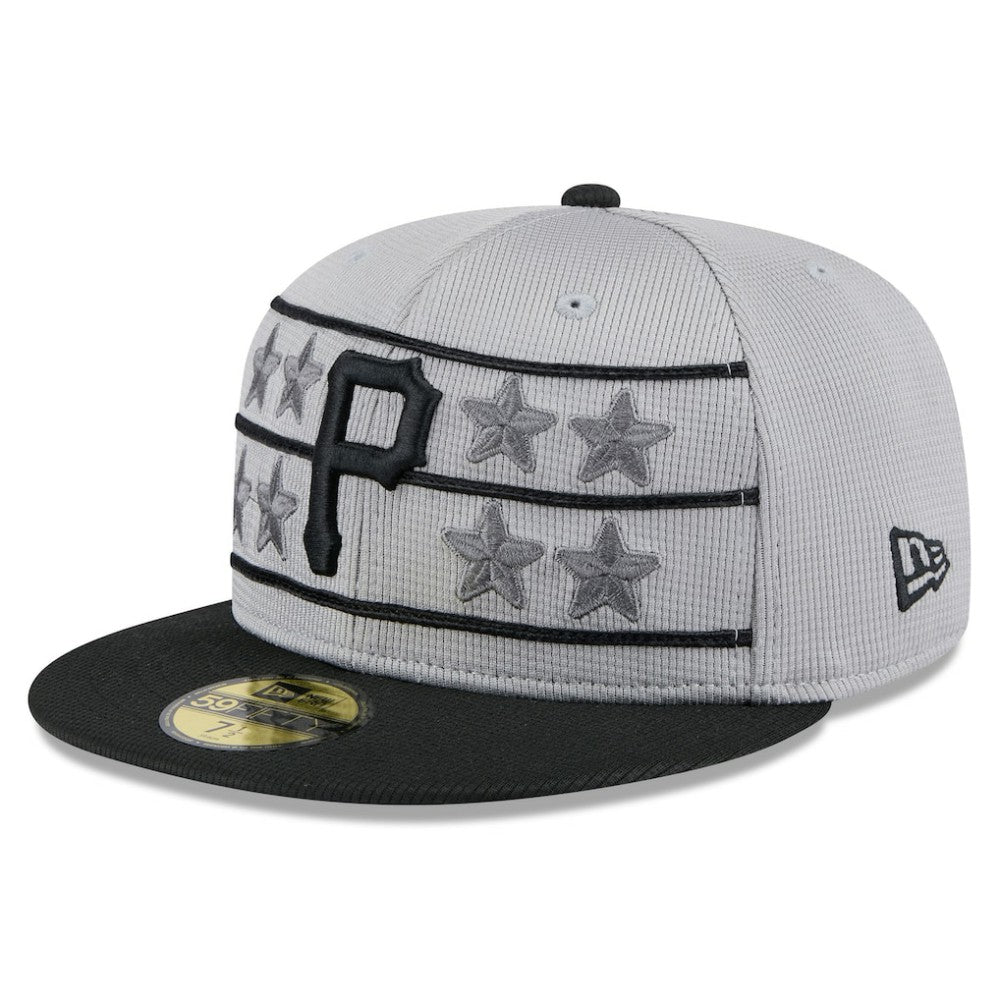 Pittsburgh Pirates New Era 2025 Batting Practice 59FIFTY Fitted Hat - Gray/Black - New Era Sale