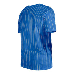 Chicago Cubs New Era Throwback Pinstripe T-Shirt - Royal - New Era Sale