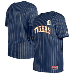 Detroit Tigers New Era Throwback Pinstripe T-Shirt - Navy - New Era Online