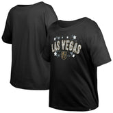 Vegas Golden Knights New Era Girl's Youth Flip Sequin T-Shirt - Black - NHL 201889057