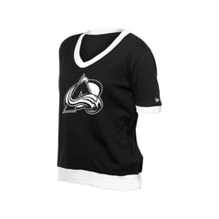 Colorado Avalanche New Era Women's Game Day Rhinestuds T-Shirt - Black - NHL 201889149