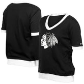 Chicago Blackhawks New Era Women's Game Day Rhinestuds T-Shirt - Black - NHL 201889154