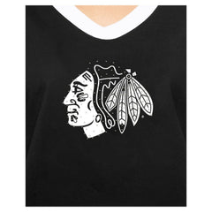 Chicago Blackhawks New Era Women's Game Day Rhinestuds T-Shirt - Black - NHL 201889154