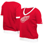 Detroit Red Wings New Era Women's Game Day Rhinestuds T-Shirt - Red - NHL 201889166