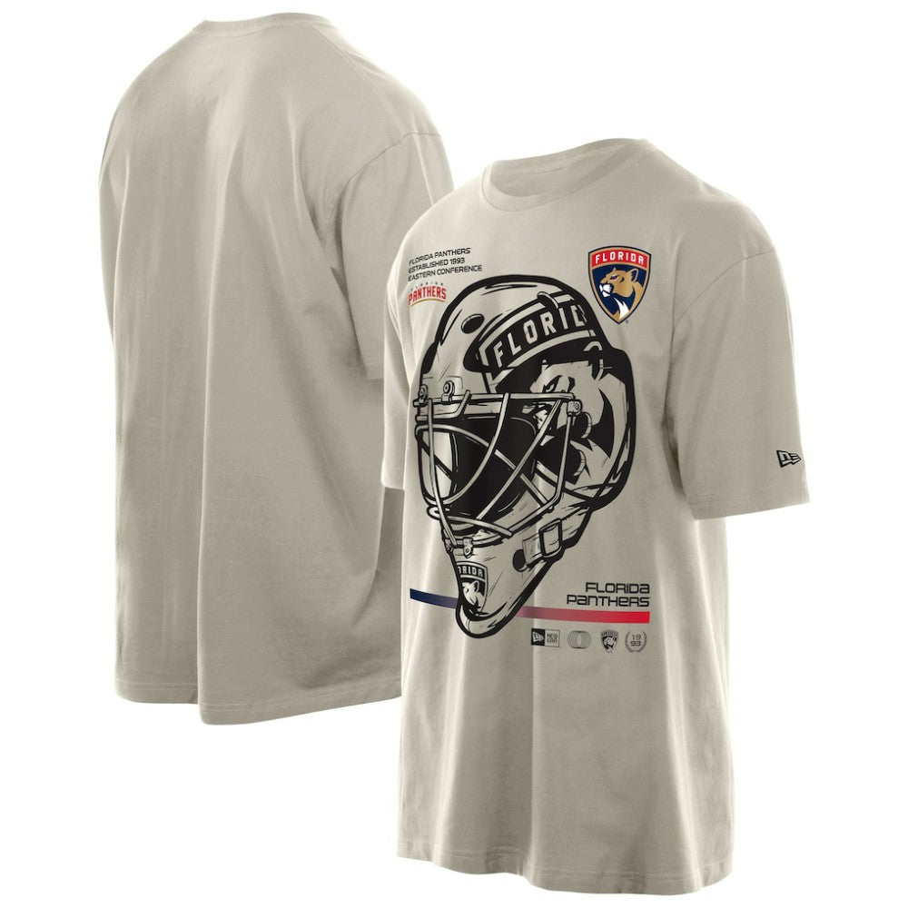 Florida Panthers New Era Goalie Mask T-Shirt - Cream - NHL 201889538