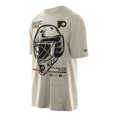 Philadelphia Flyers New Era Goalie Mask T-Shirt - Tan - NHL 201889540