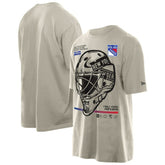 New York Rangers New Era Goalie Mask T-Shirt - Tan - NHL 201889542