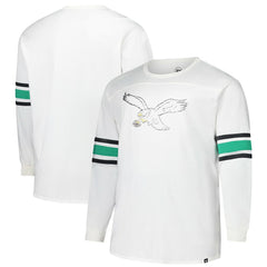 47 brand Philadelphia Eagles '47 Big & Tall Premier Brex Long Sleeve T-Shirt White
