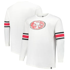47 brand San Francisco 49ers '47 Big & Tall Premier Brex Long Sleeve T-Shirt White