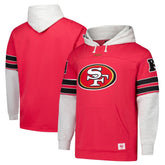 47 brand San Francisco 49ers '47 Big & Tall Lacer Pullover Hoodie Scarlet