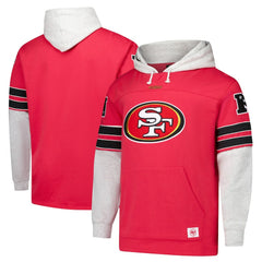 47 brand San Francisco 49ers '47 Big & Tall Lacer Pullover Hoodie Scarlet