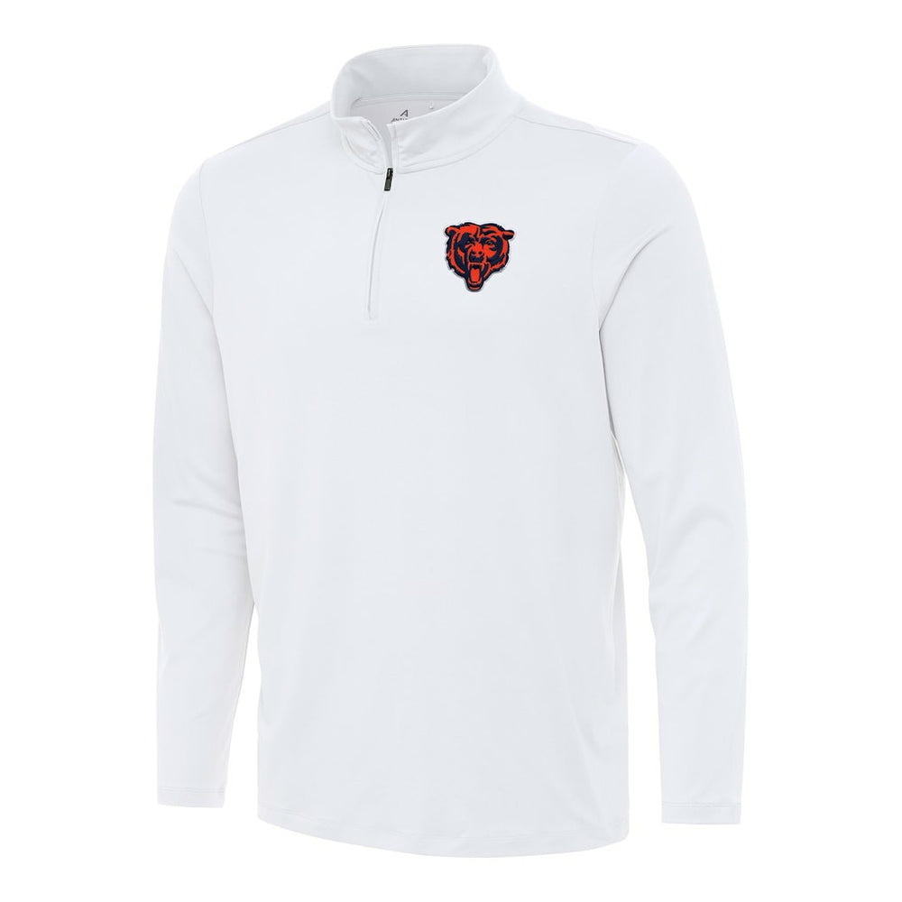 Chicago Bears Antigua Reprocess Quarter-Zip Top White