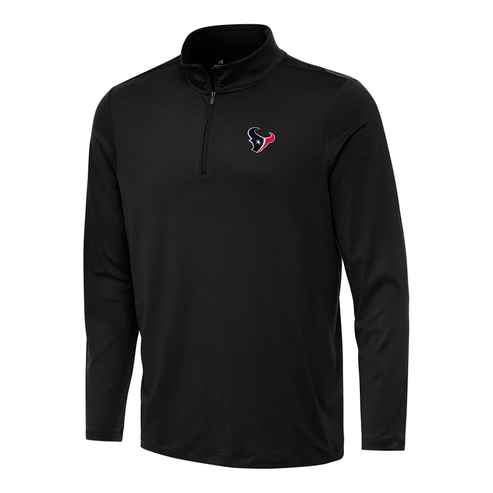 Houston Texans Antigua Reprocess Quarter-Zip Top Black