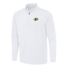 Green Bay Packers Antigua Reprocess Quarter-Zip Top White