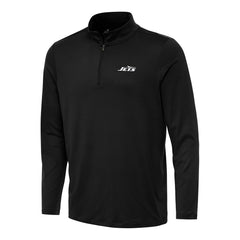 New York Jets Antigua Reprocess Quarter-Zip Top Black