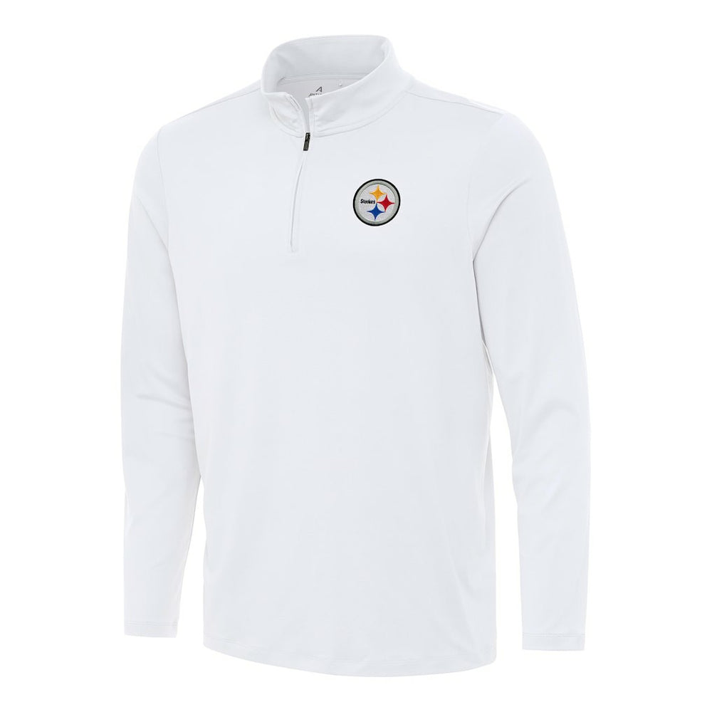 Pittsburgh Steelers Antigua Reprocess Quarter-Zip Top White