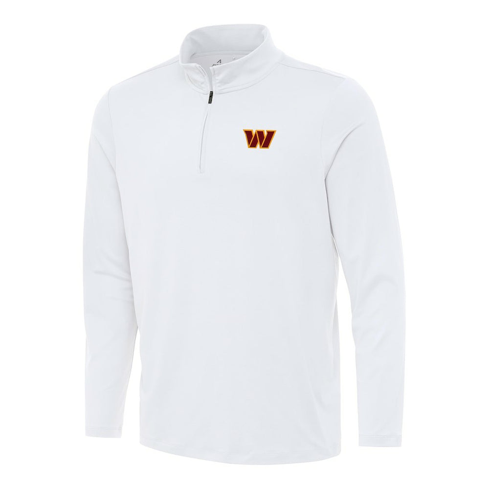 Washington Commanders Antigua Reprocess Quarter-Zip Top White