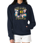 Indiana Pacers G-III 4Her by Carl Banks Women's Flowers Team Logo Graphic Fleece Pullover Hoodie Navy