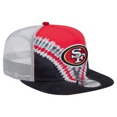 San Francisco 49ers New Era Throwback Dye Golfer Snapback Hat Scarlet/Black
