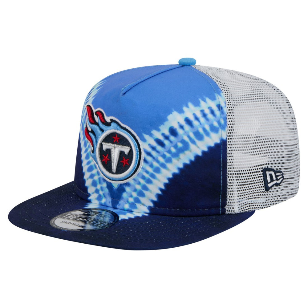 Tennessee Titans New Era Throwback Dye Golfer Snapback Hat Light Blue/Navy