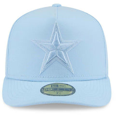 Dallas Cowboys New Era Color Pack A-Frame 59FIFTY Fitted Hat Light Blue