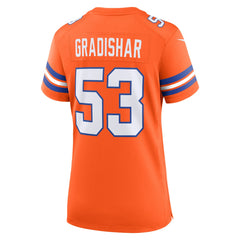 Nike Randy Gradishar Denver Broncos Women's Mile High Collection 1977 Throwback Retired Player Game Jersey Orange