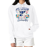 St. Louis Blues G-III 4Her by Carl Banks Women's Flower Logo Pullover Hoodie - White - NHL 201906117