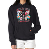 Carolina Hurricanes G-III 4Her by Carl Banks Women's Flower Logo Pullover Hoodie - Black - NHL 201906147